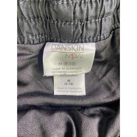 Danskin Jr Teen Girls Black Athletic Shorts Stretch Waist Drawstring Size M 8/10 - Picture 3 of 9